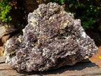 Natural XL Smokey Fluorite Specimen with Yellow Muscovite Mica x 1 From Erongo, Namibia
