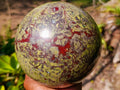 Polished XL Bastite Dragonsblood Stone Sphere x 1 From Tshipise, South Africa