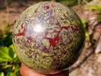 Polished XL Bastite Dragonsblood Stone Sphere x 1 From Tshipise, South Africa