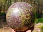 Polished XL Bastite Dragonsblood Stone Sphere x 1 From Tshipise, South Africa