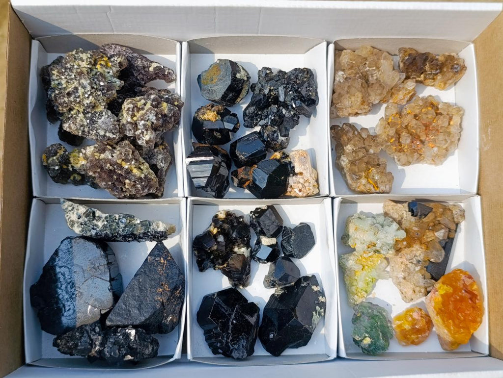 Natural Mix of Mineral Specimens x 34 From Namibia