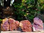 Natural Dark Purple Amethyst Clusters x 24 From Boekenhouthoek, South Africa