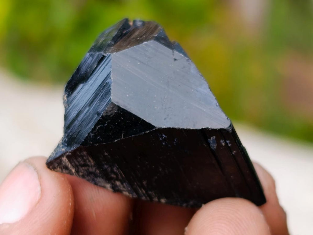 Natural Single Black Tourmaline Crystals x 70 From Erongo, Namibia