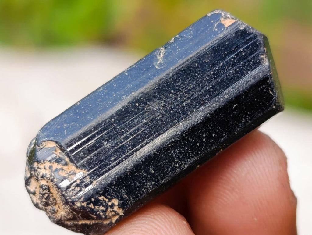 Natural Single Black Tourmaline Crystals x 70 From Erongo, Namibia