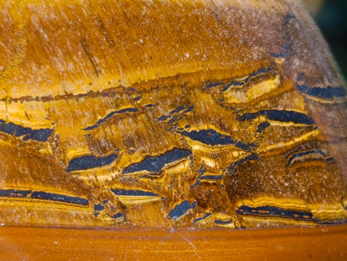 Polished Golden Tigers Eye Free Forms x 6 From Prieska, South Africa