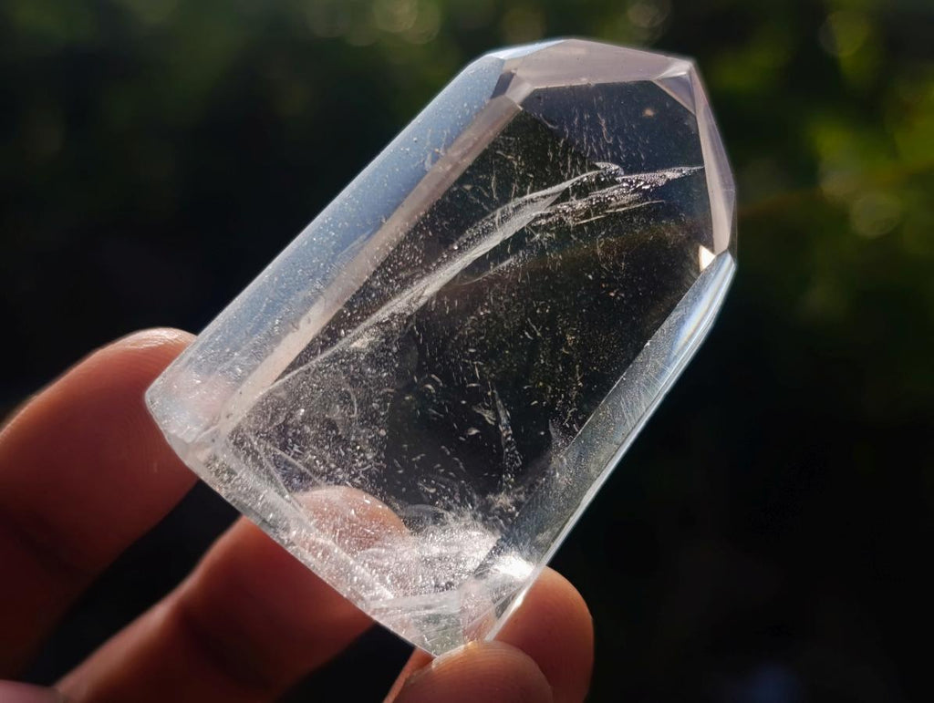 Polished Clear and Smokey Quartz Crystals x 12 From Madagascar