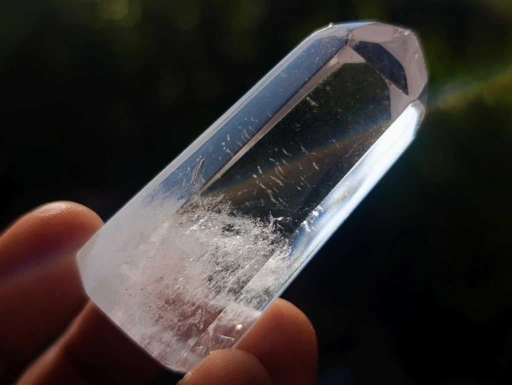 Polished Clear and Smokey Quartz Crystals x 12 From Madagascar