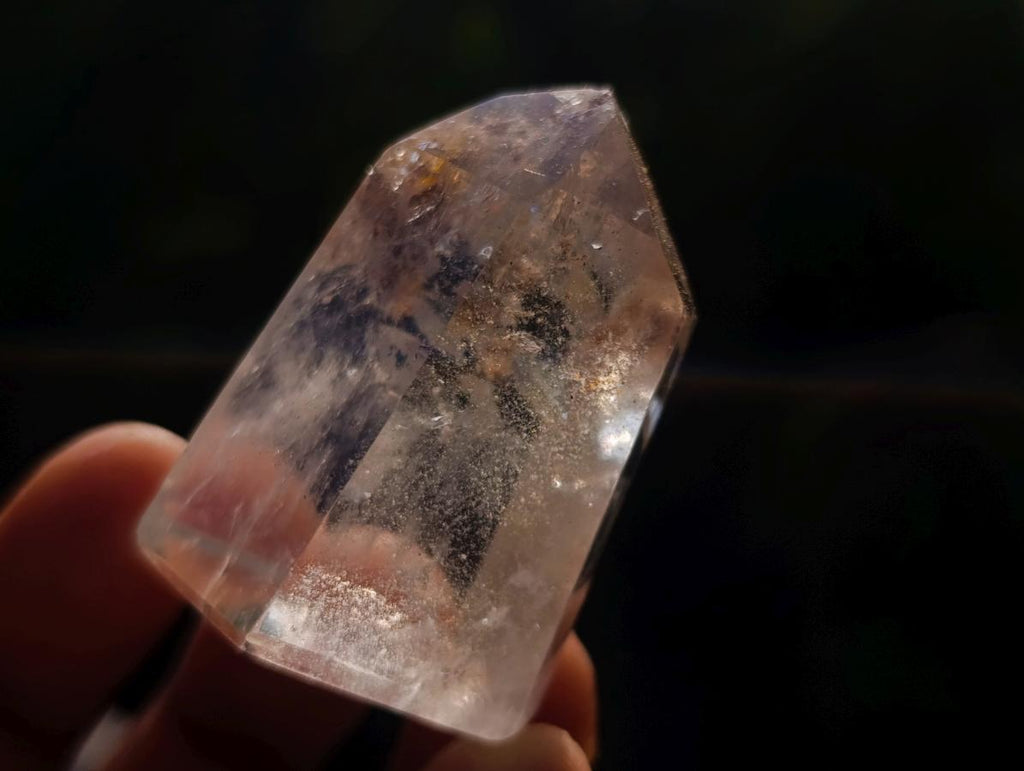 Polished Clear and Smokey Quartz Crystals x 12 From Madagascar