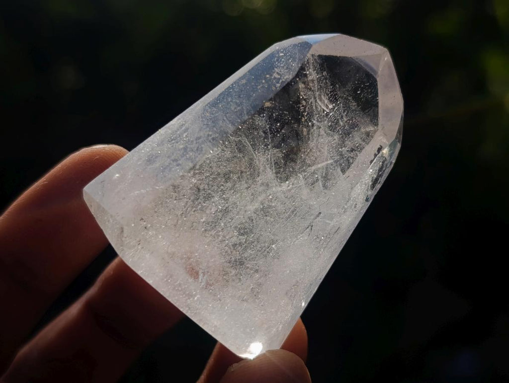 Polished Clear and Smokey Quartz Crystals x 12 From Madagascar