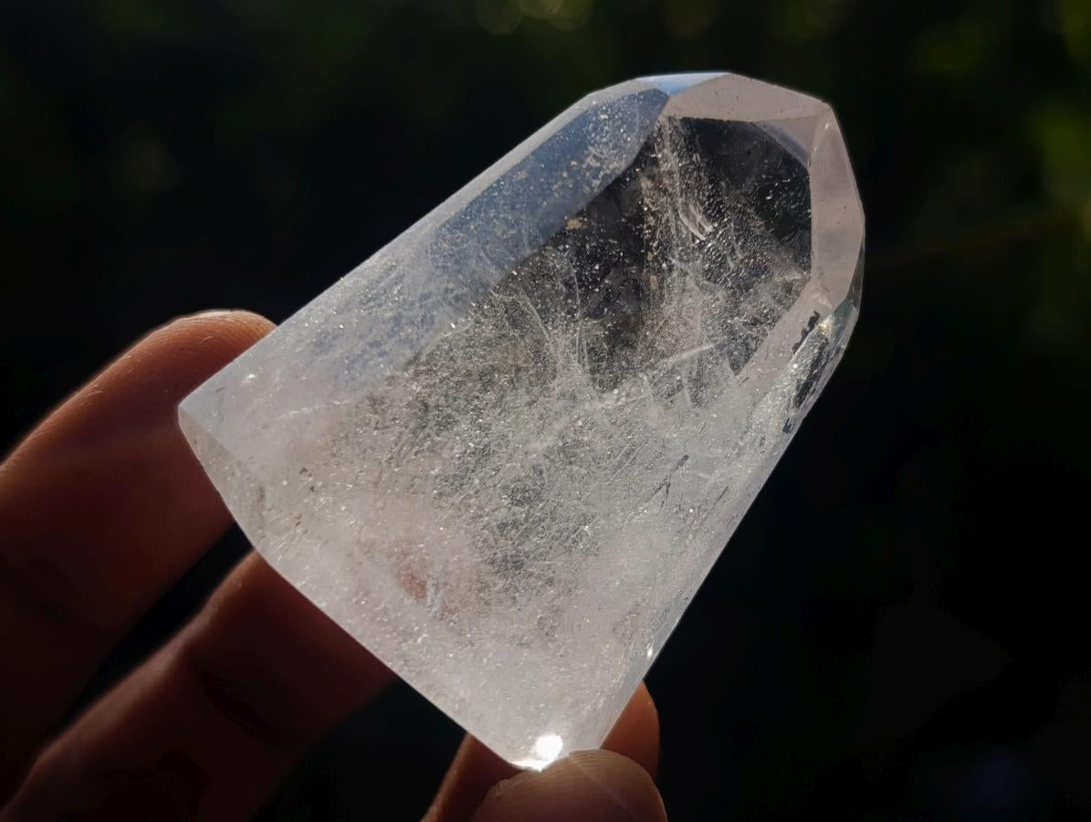 Polished Clear and Smokey Quartz Crystals x 12 From Madagascar