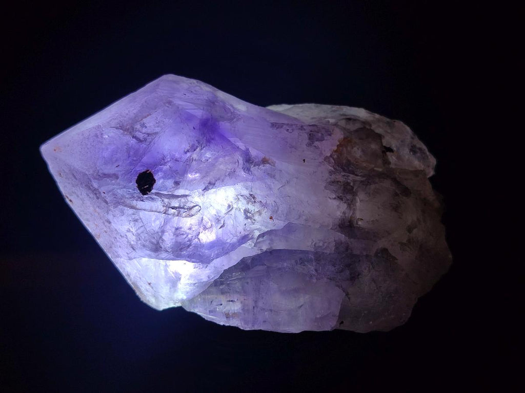 Natural Jacaranda Amethyst Single Crystals x 12 From Mumbwa, Zambia
