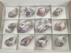 Natural Jacaranda Amethyst Single Crystals x 12 From Mumbwa, Zambia