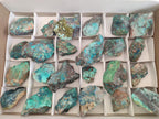 Natural Shattuckite Cobbed Specimens with Associated Minerals x 24 From Kaokoveld, Namibia