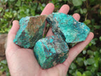 Natural Shattuckite Cobbed Specimens with Associated Minerals x 24 From Kaokoveld, Namibia
