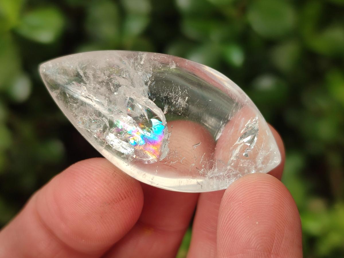 Polished Rock Crystal Quartz "Angel Tears" Jewellery Size Free Forms x 35 From Madagascar