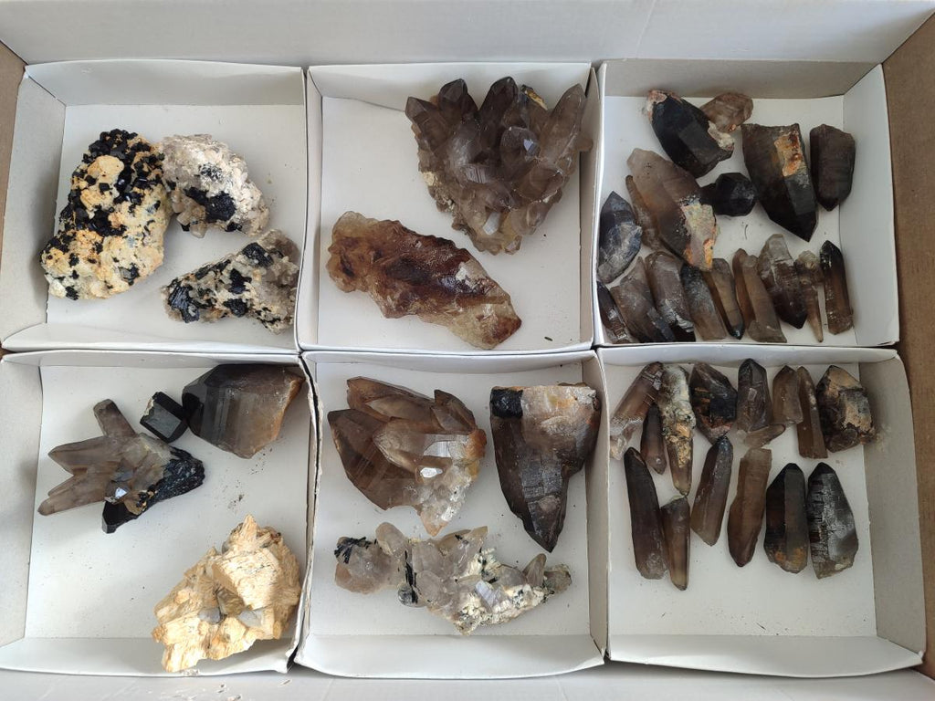 Natural Mix of Mineral Specimens x 41 From Erongo, Namibia