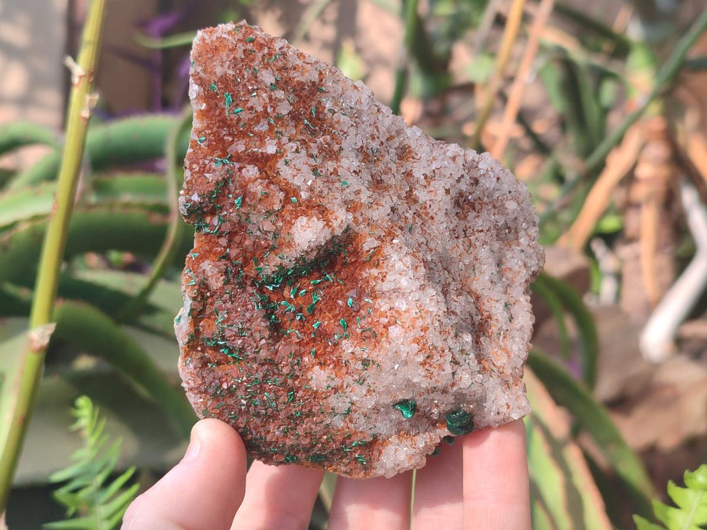 Natural Ball Malachite Specimens Coated with Drusy Quartz on Dolomite  x 2 From Mindingi Mine, Kambove, Congo