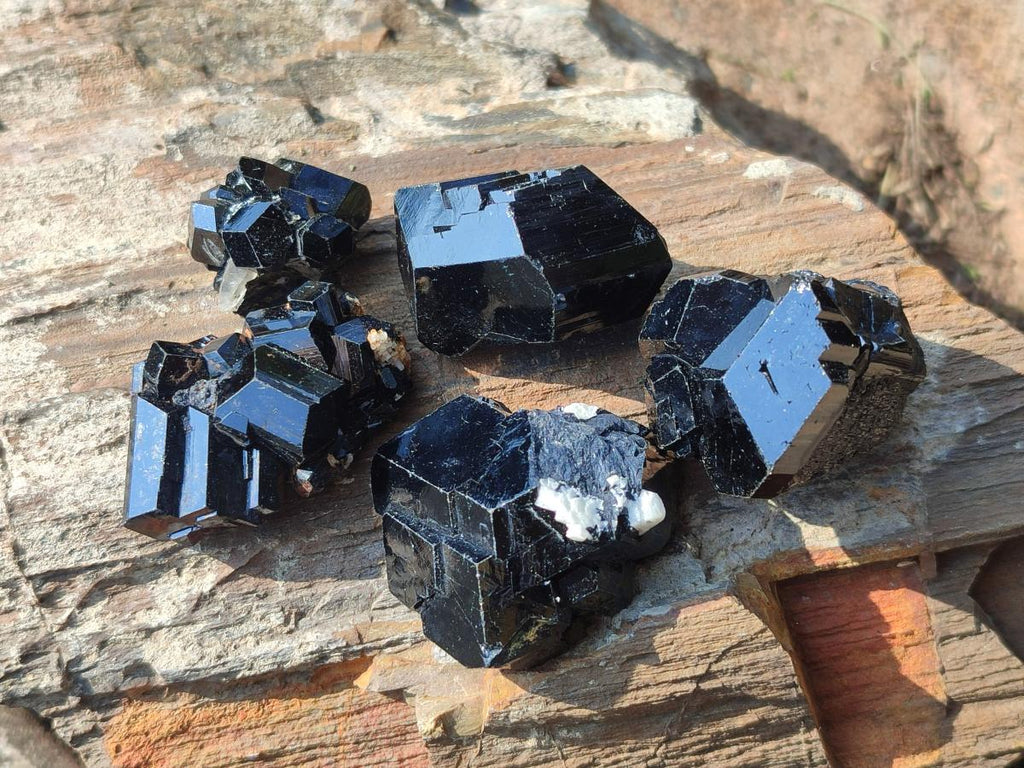 Natural Schorl Black Tourmaline Crystals x 150 From Erongo, Namibia