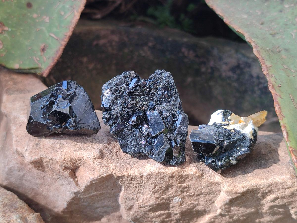 Natural Schorl Black Tourmaline Crystals x 150 From Erongo, Namibia