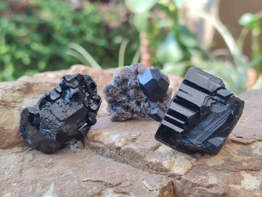Natural Schorl Black Tourmaline Crystals x 150 From Erongo, Namibia