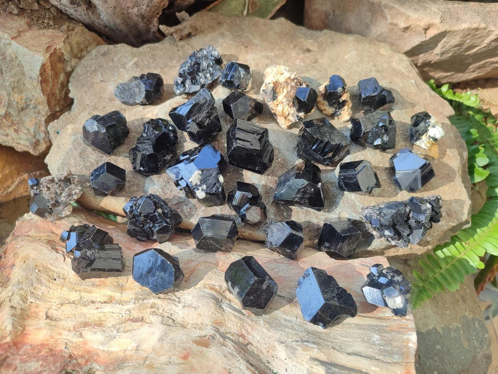 Natural Schorl Black Tourmaline Crystals x 150 From Erongo, Namibia