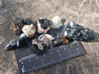 Natural Schorl Black Tourmaline Crystals x 150 From Erongo, Namibia