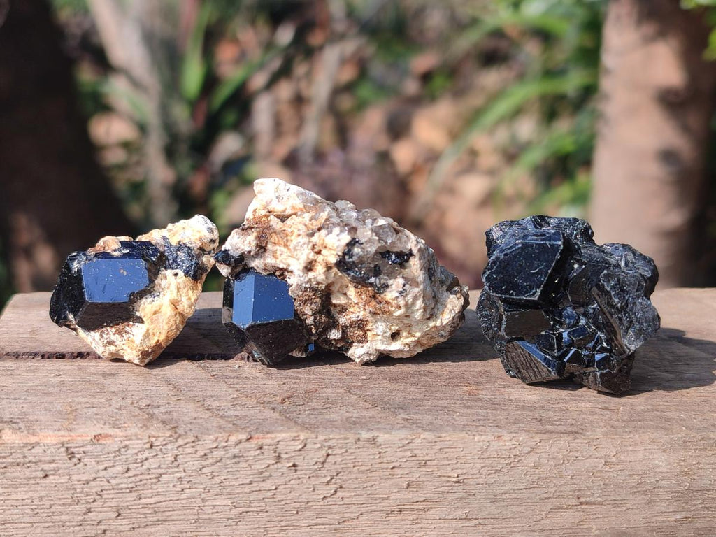Natural Schorl Black Tourmaline Crystals x 150 From Erongo, Namibia