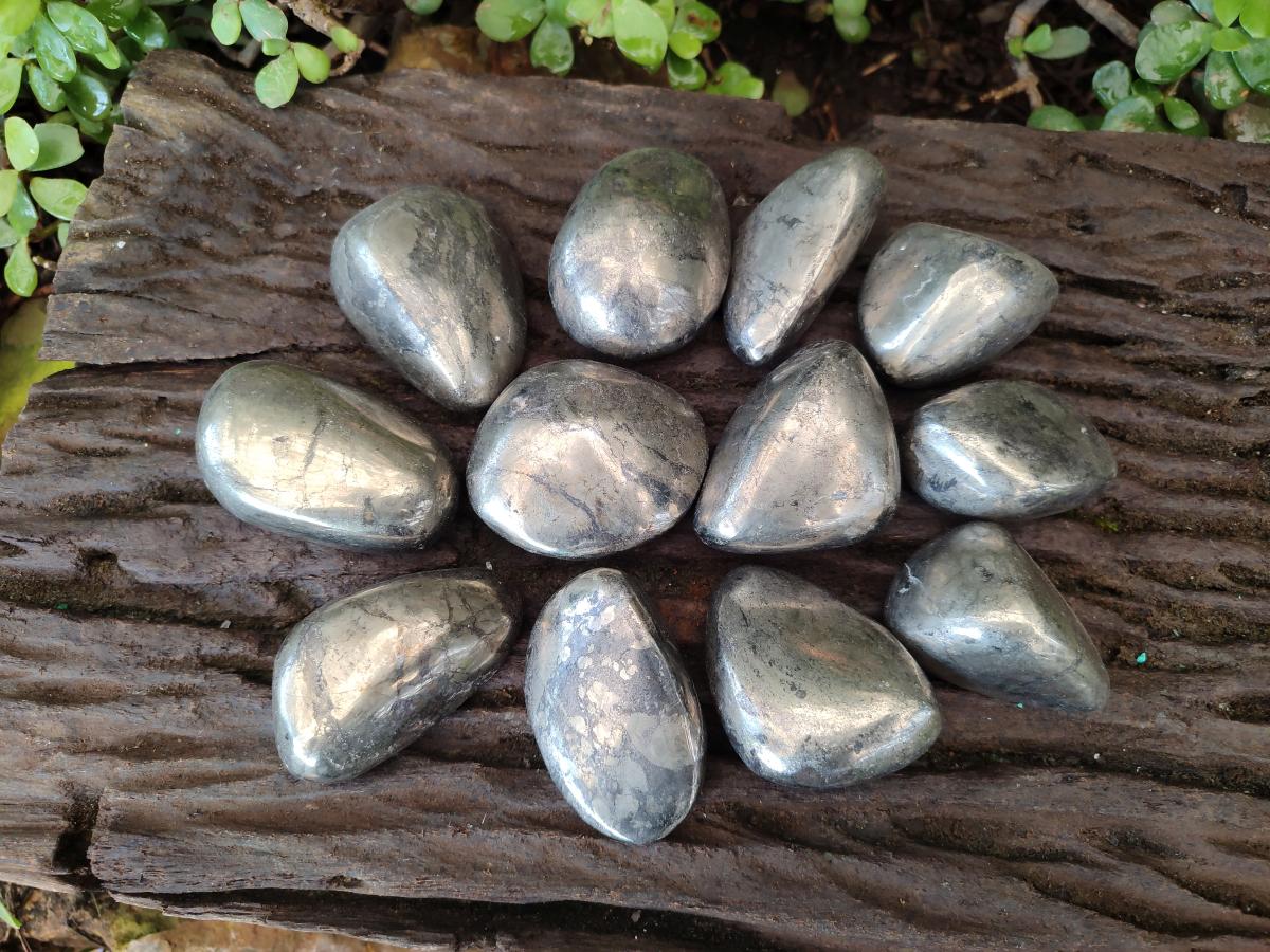 Polished Basalt Pharaoh Stone Free Forms x 12 From Iron Duke Mine, Zimbabwe