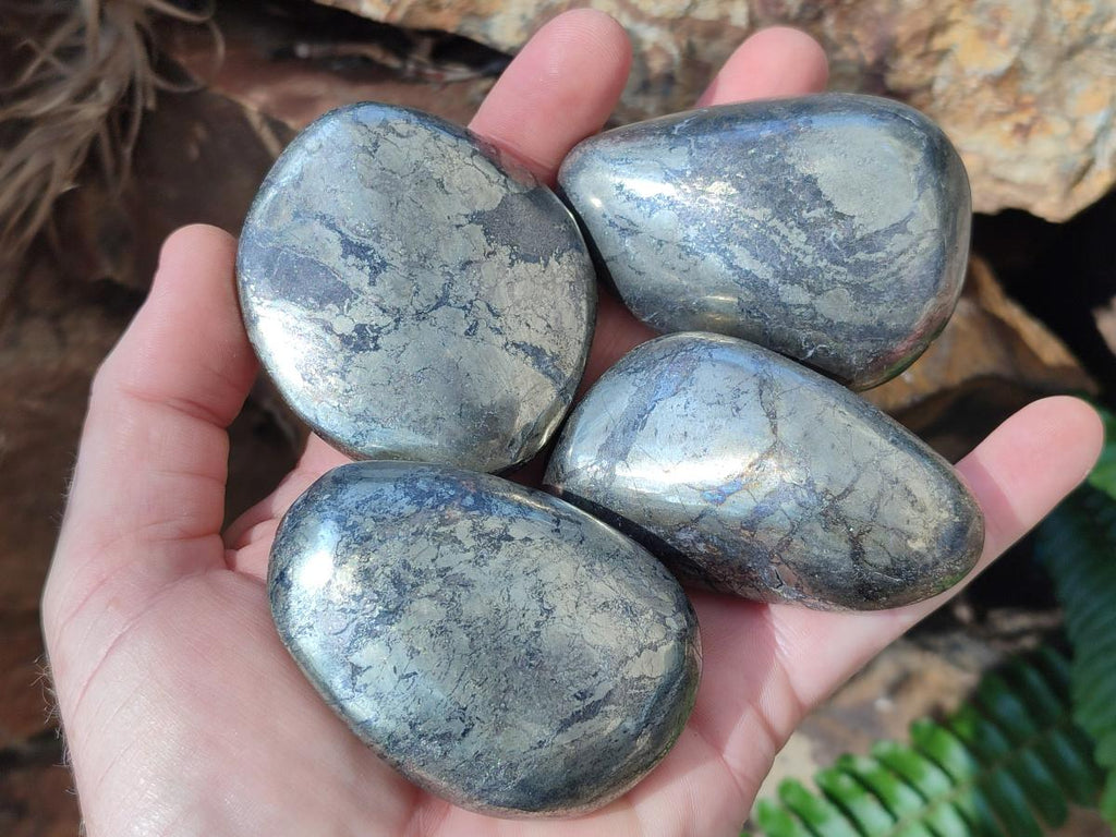 Polished Basalt Pharaoh Stone Free Forms x 12 From Iron Duke Mine, Zimbabwe