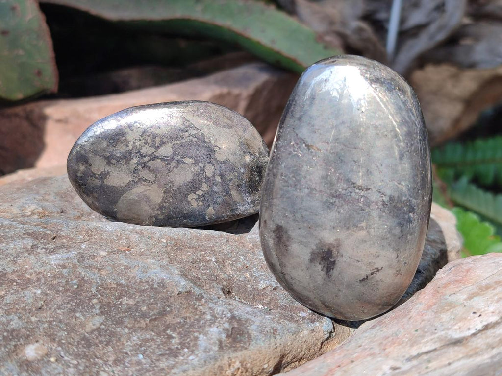 Polished Basalt Pharaoh Stone Free Forms x 12 From Iron Duke Mine, Zimbabwe
