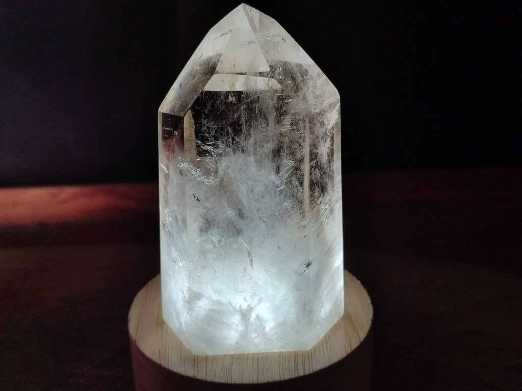 Polished Smokey Wispy Phantom Quartz Crystals x 3 From Anjozorobe, Madagascar
