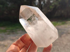 Polished Smokey Wispy Phantom Quartz Crystals x 3 From Anjozorobe, Madagascar