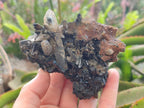 Natural Smokey Quartz Crystals with Schorl Black Tourmaline x 4 From Erongo, Namibia