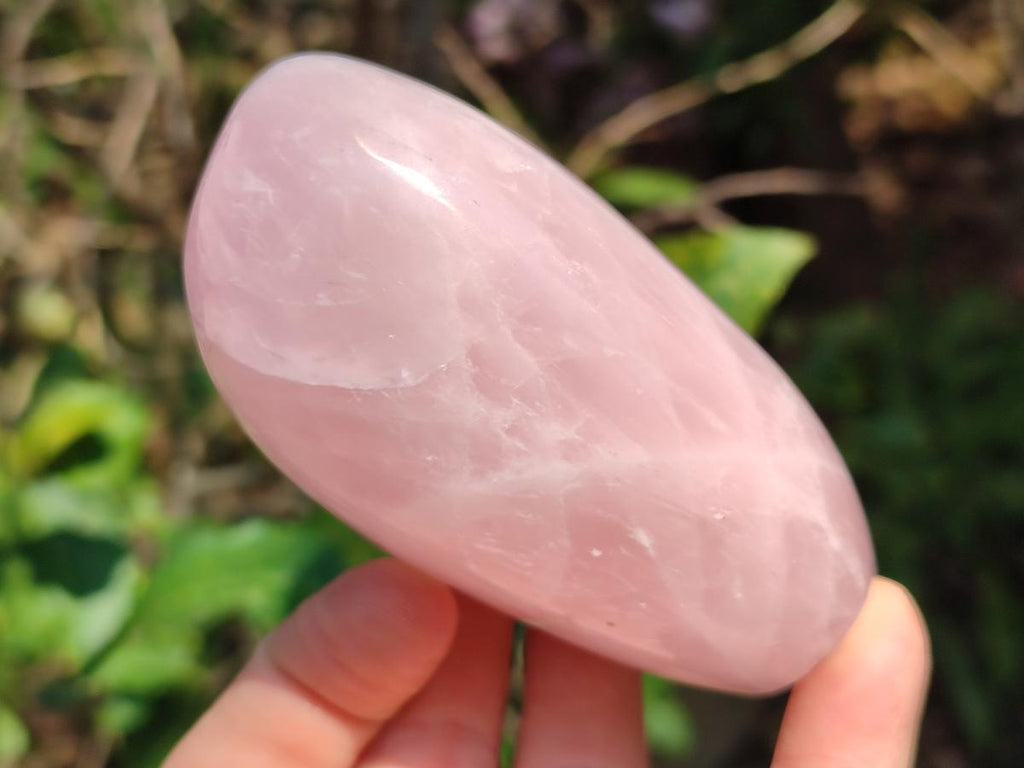Polished Rose Quartz Standing Display Pieces x 6 From Zimbabwe