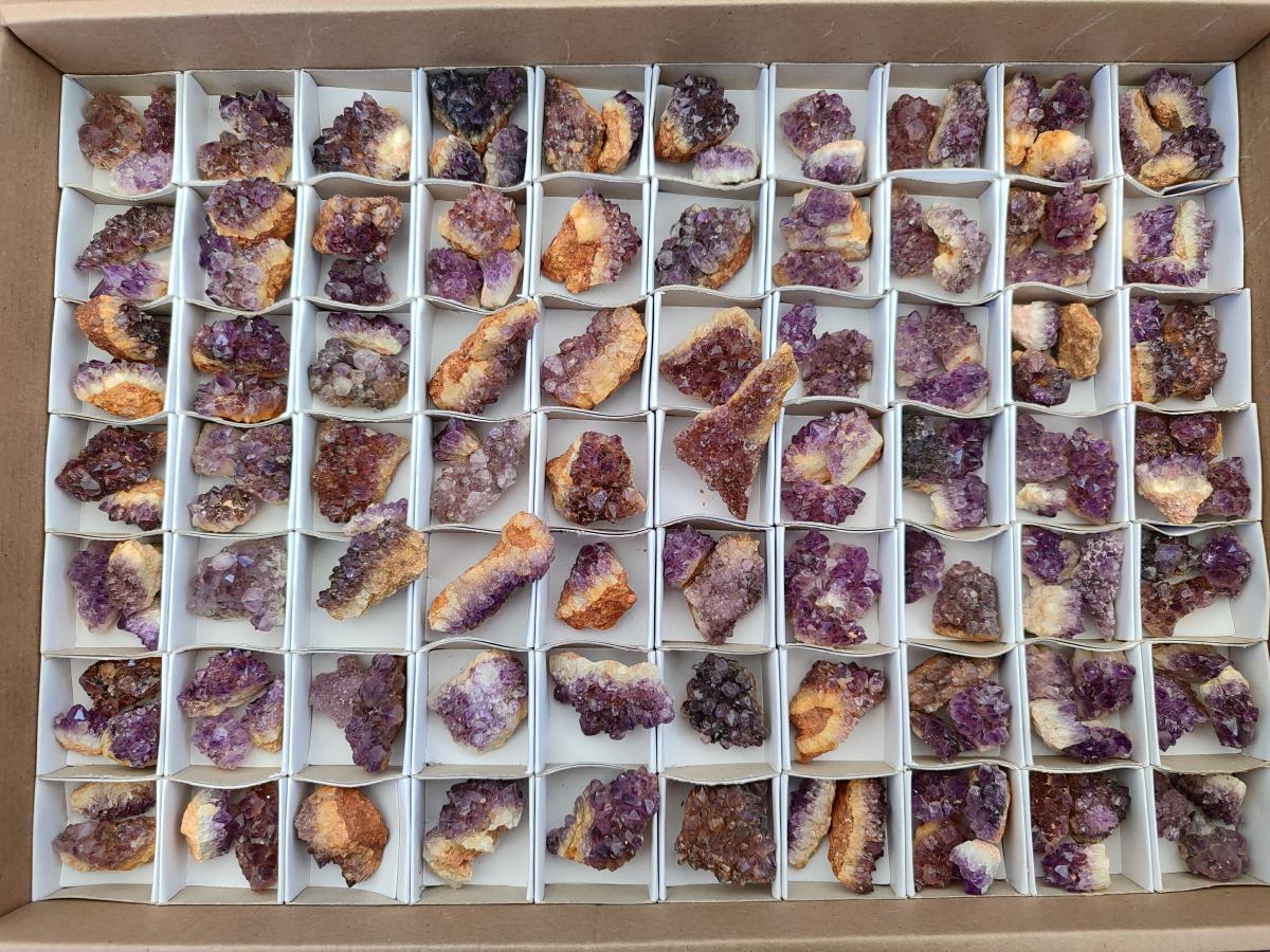 Natural Dark Purple Amethyst Clusters x 151 From Boekenhouthoek, South Africa