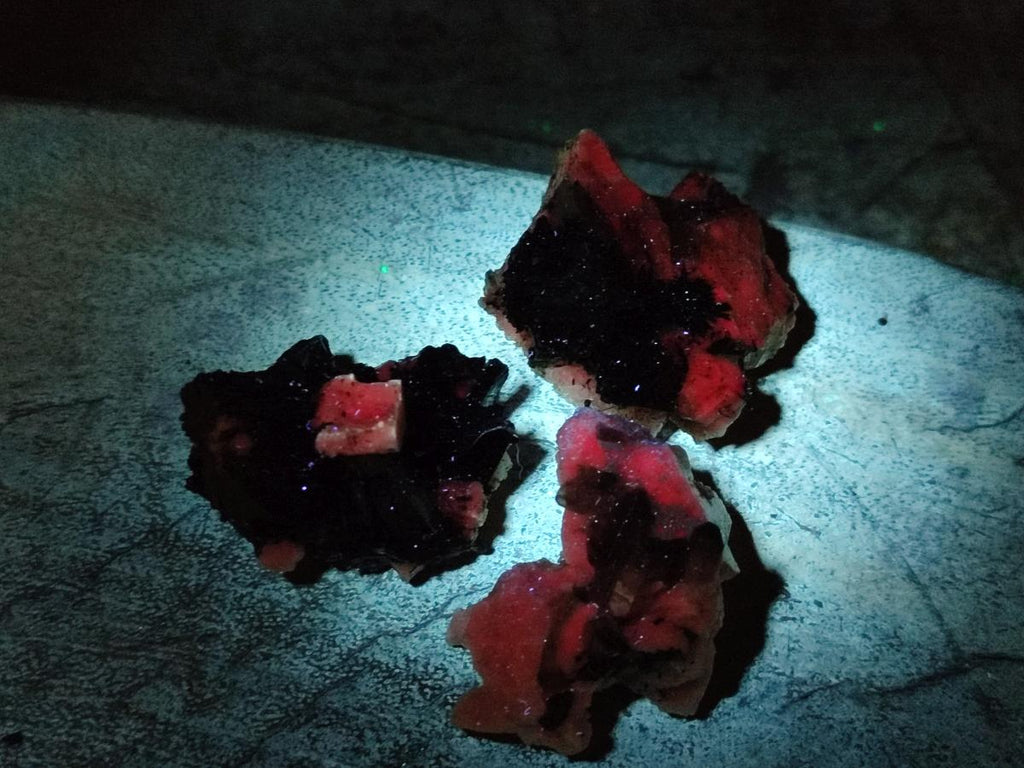 Natural Aegirine Crystals with Associated Minerals x 41 From Zomba, Malawi