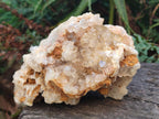 Natural Golden Limonite Quartz Clusters x 4 From Solwezi, Zambia