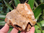 Natural Golden Limonite Quartz Clusters x 4 From Solwezi, Zambia