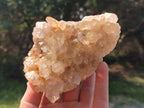 Natural Golden Limonite Quartz Clusters x 4 From Solwezi, Zambia
