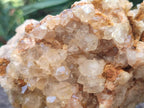 Natural Golden Limonite Quartz Clusters x 4 From Solwezi, Zambia