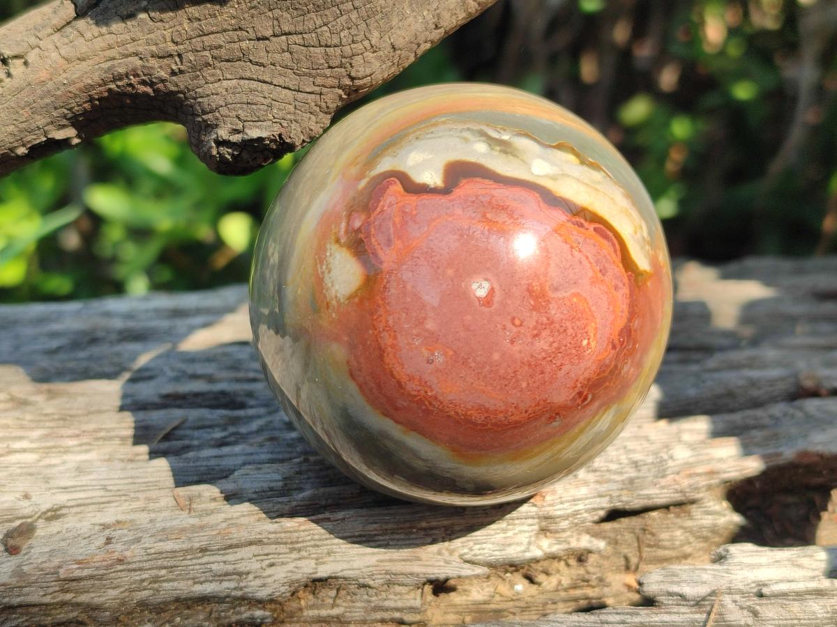 Polished Polychrome Jasper Spheres x 6 From Androka, Madagascar