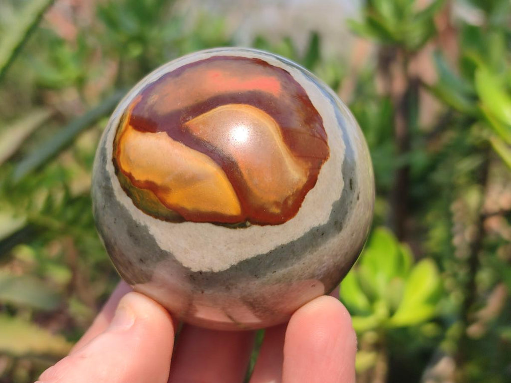 Polished Polychrome Jasper Spheres x 6 From Androka, Madagascar