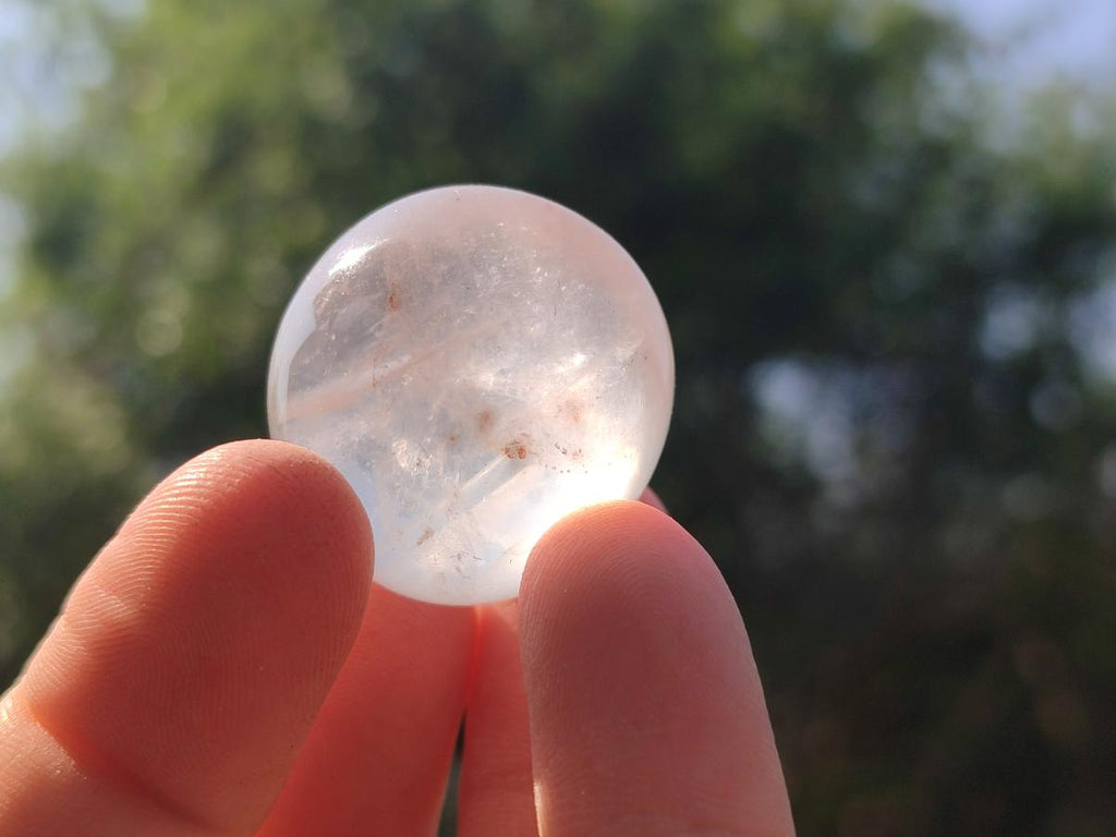 Polished Golden Hematoid Quartz Rounded Free Forms x 35 From Madagascar