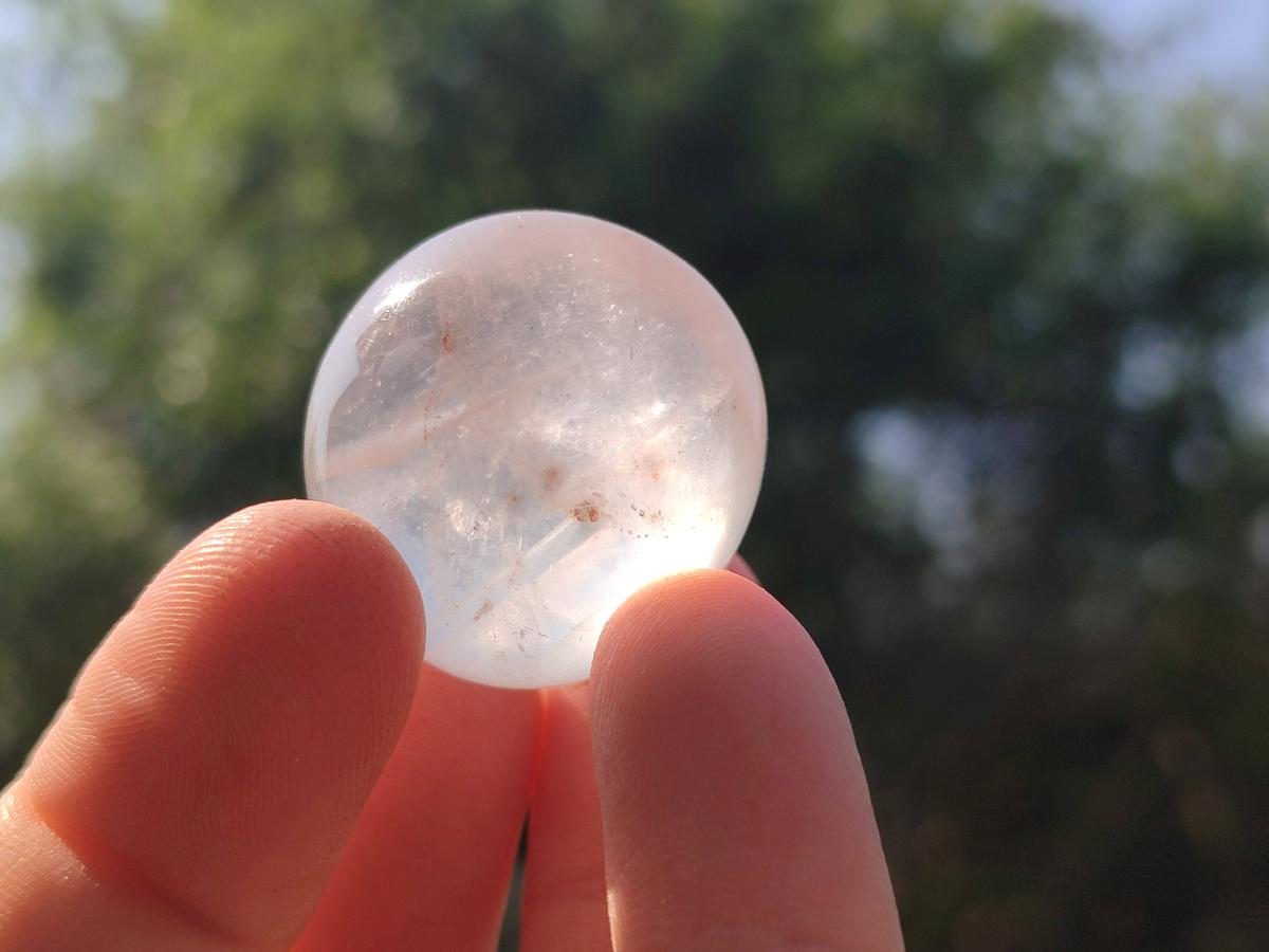 Polished Golden Hematoid Quartz Rounded Free Forms x 35 From Madagascar