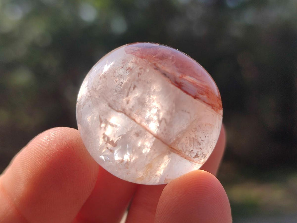 Polished Golden Hematoid Quartz Rounded Free Forms x 35 From Madagascar