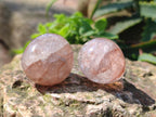 Polished Golden Hematoid Quartz Rounded Free Forms x 35 From Madagascar