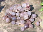 Polished Golden Hematoid Quartz Rounded Free Forms x 35 From Madagascar