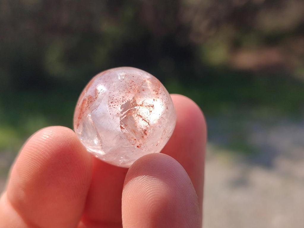 Polished Golden Hematoid Quartz Rounded Free Forms x 35 From Madagascar