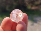 Polished Golden Hematoid Quartz Rounded Free Forms x 35 From Madagascar