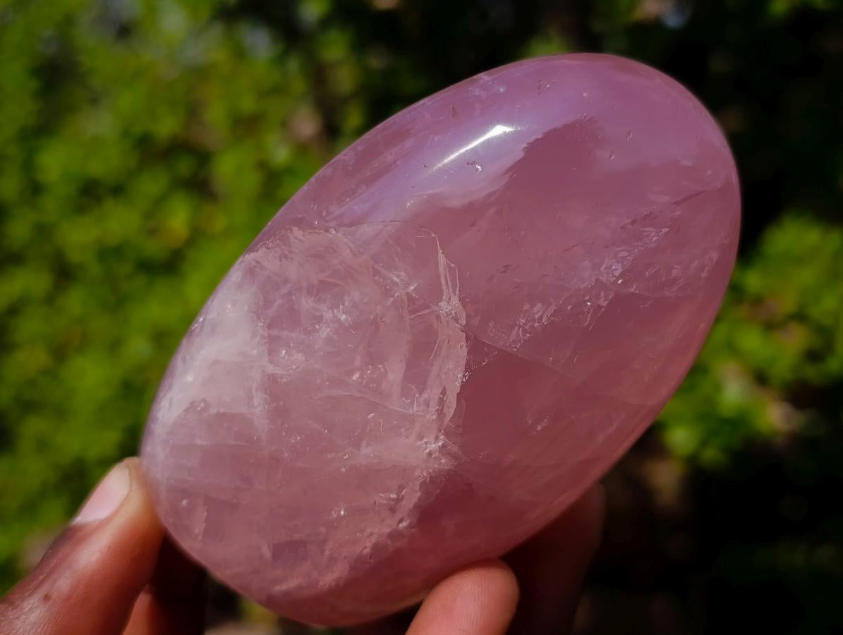 Polished Gemmy Rose Quartz Standing Display Pieces x 4 From Madagascar